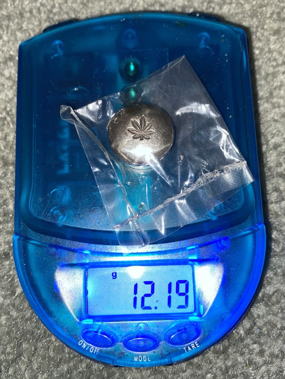 12g Silver Button