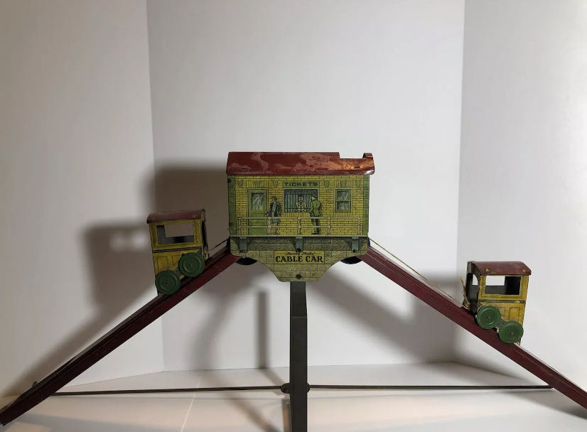 1929 The Wolverine Toy Co. ”Sunny Andy” Cable Car Toy