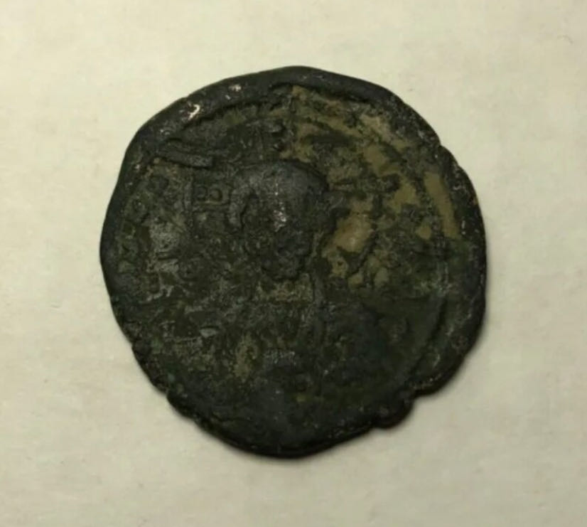 Ancient Anonymous Jesus Christ Follis 1020-1028 A.D.