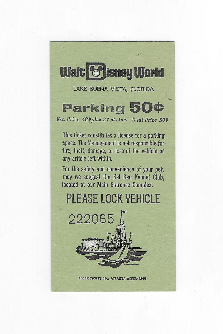 Transportation And Ticket Center Parking Ticket (Green, 1975)