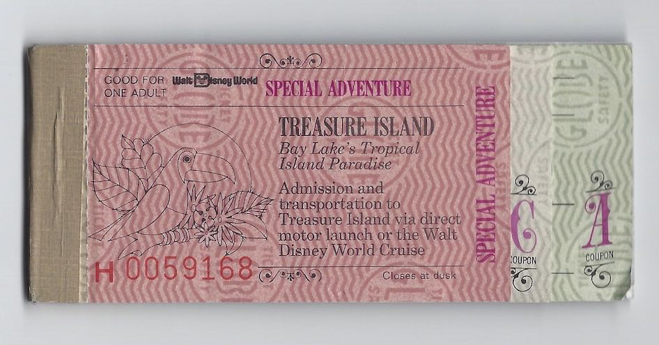 Treasure Island Ticket Book (1970’s)