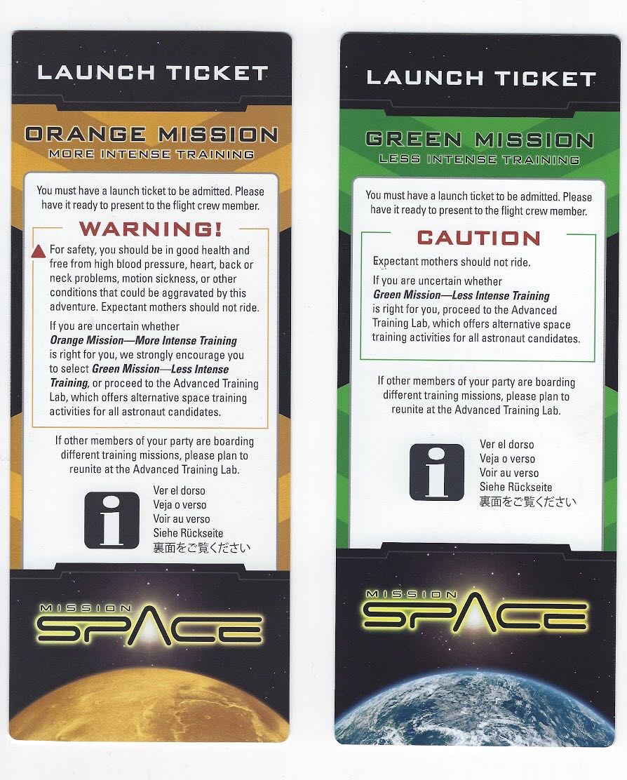 Mission: SPACE Launch Tickets (2017)