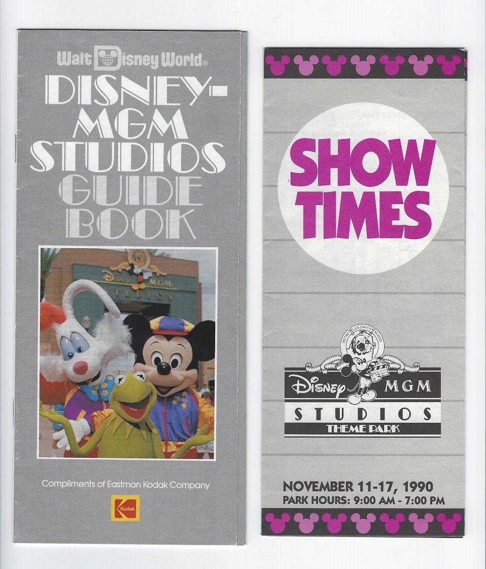 MGM Studios Park Brochures (1989)