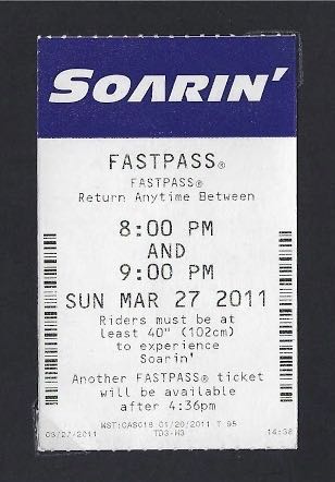 Soarin’ Fastpass (2011)