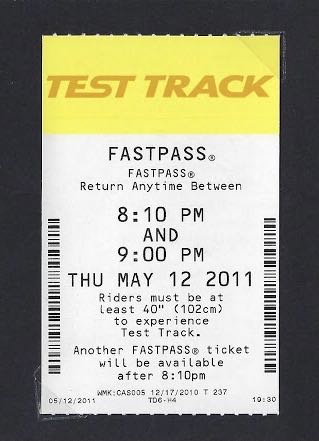 Test Track Fastpass (2011)