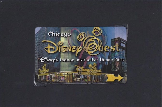 DisneyQuest Chicago Ticket Card (1999)