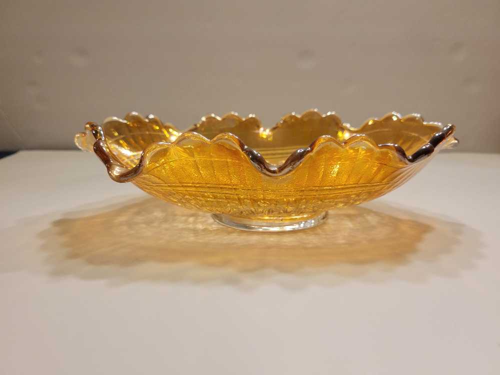 Windmill Pickle Dish   Imperial Carnival Glass  collectible - Main Image 2