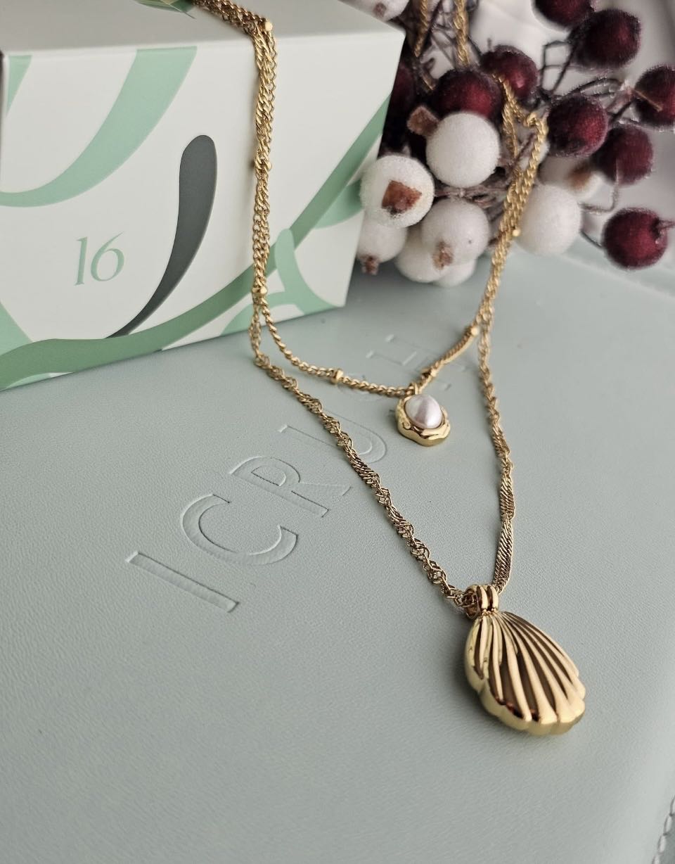 AK25 Muschel Doppelkette