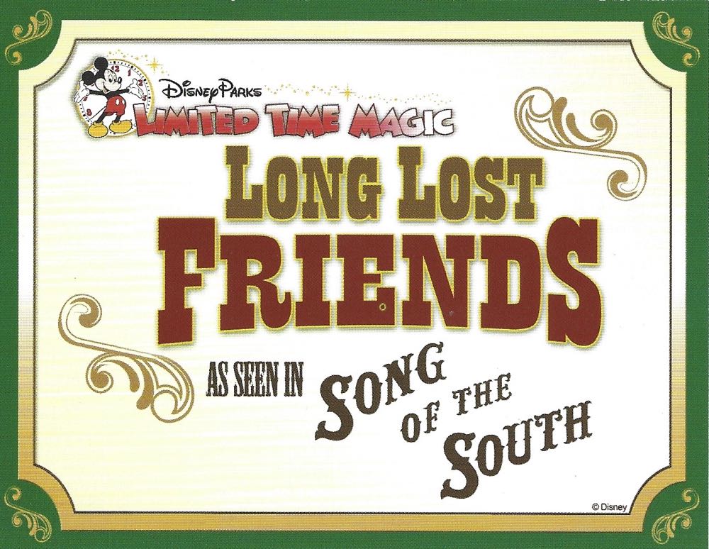 Song Of The South Autographs (Long Lost Friends)