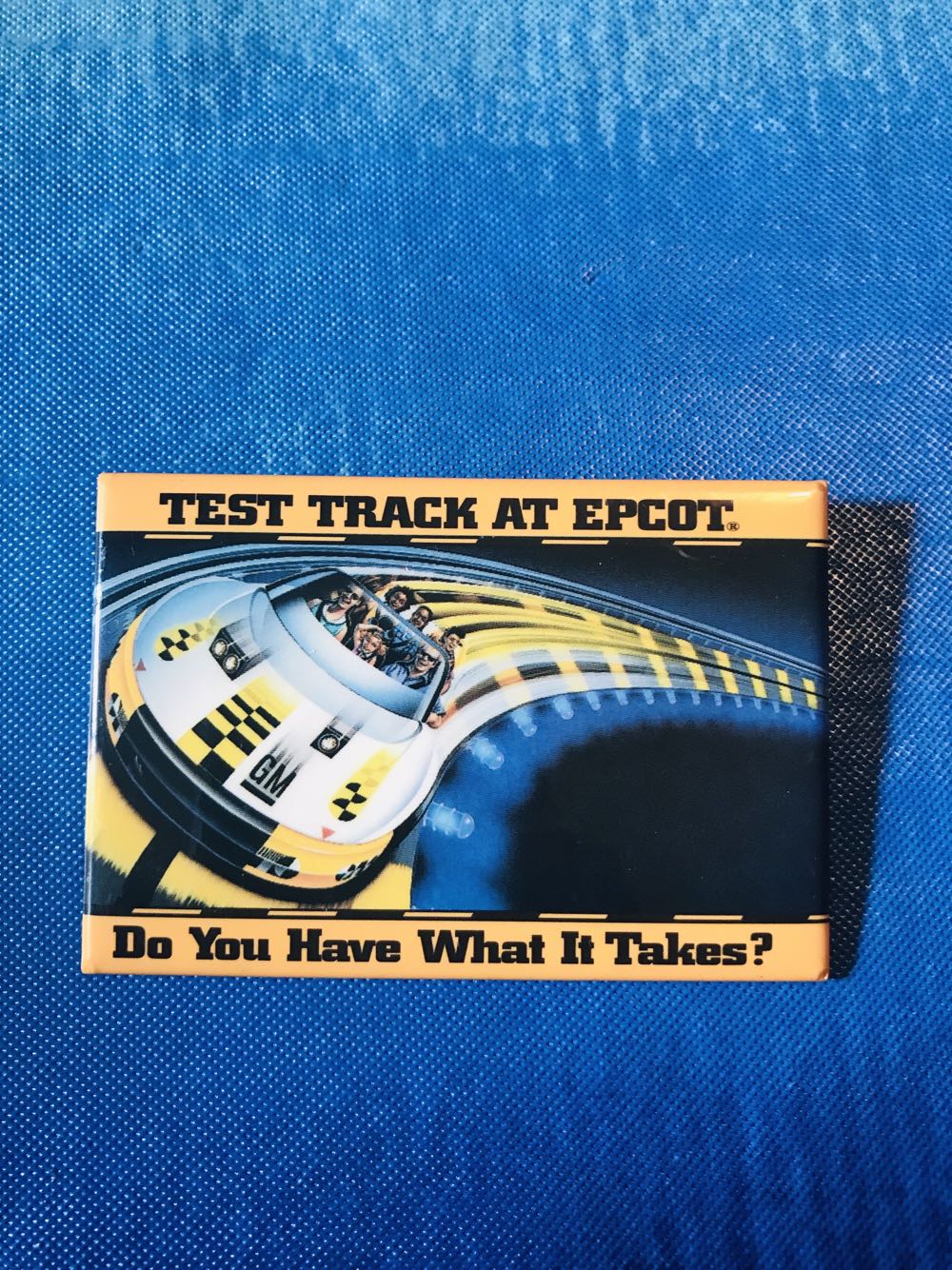 Test Track Vintage Button Rectangle