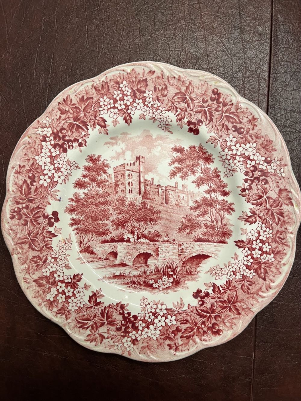 Haunted Mansion Ballroom Plate Prop (Red)
