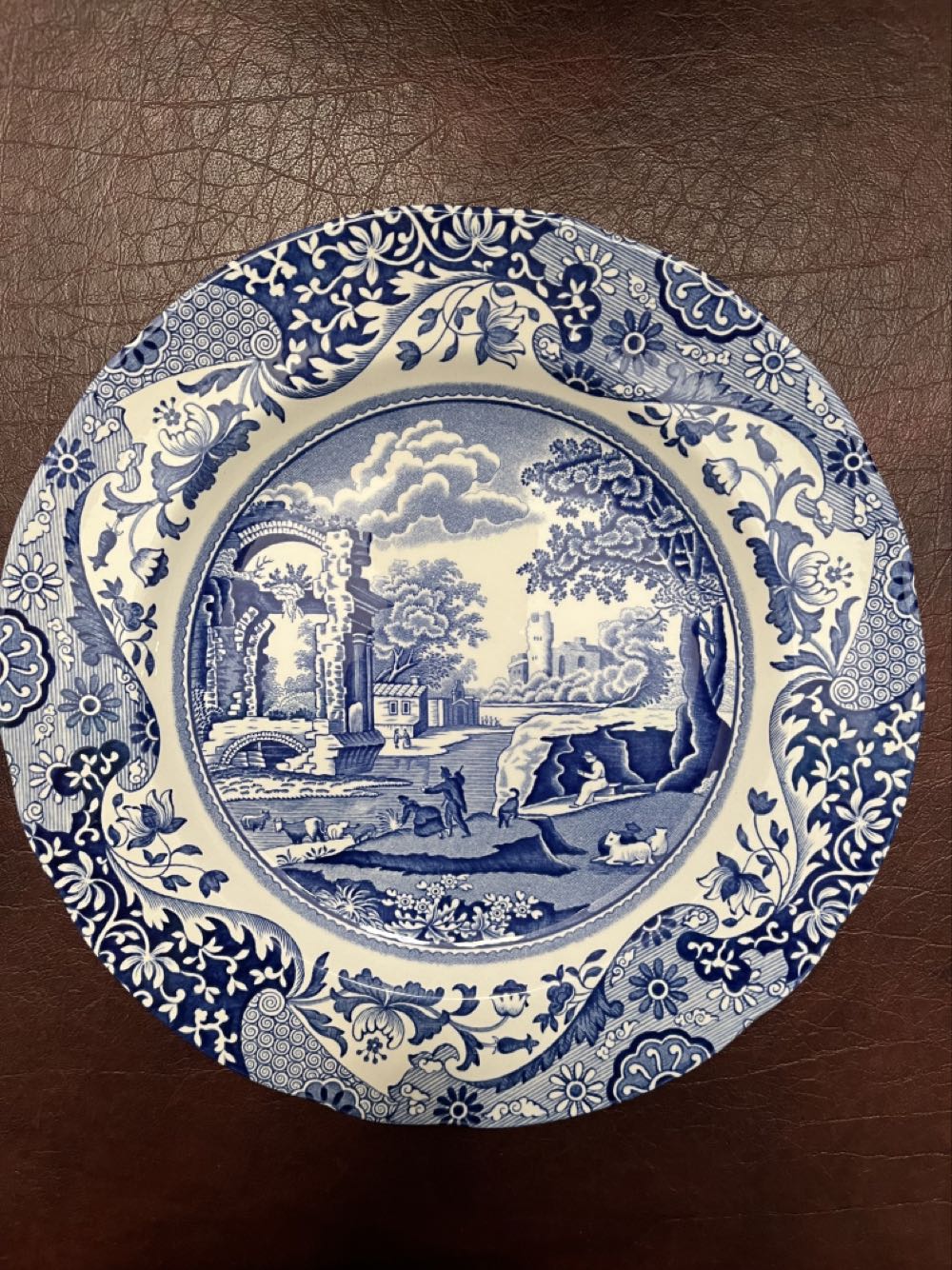 Haunted Mansion Ballroom Plate Prop (Blue)