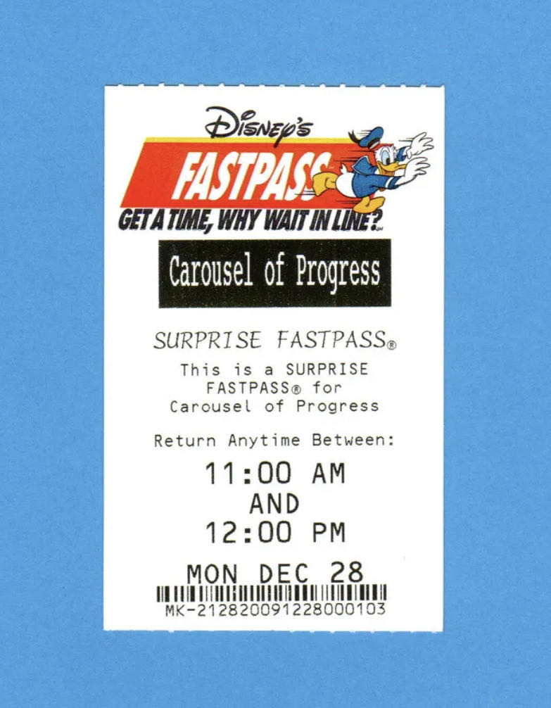 Carousel Of Progress Fastpass (2009)