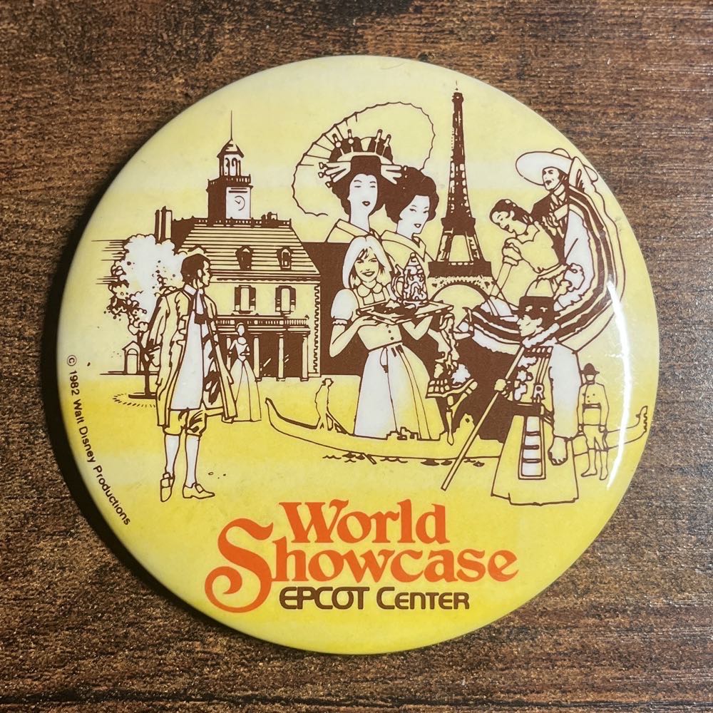 EPCOT Center World Showcase 1982 Button
