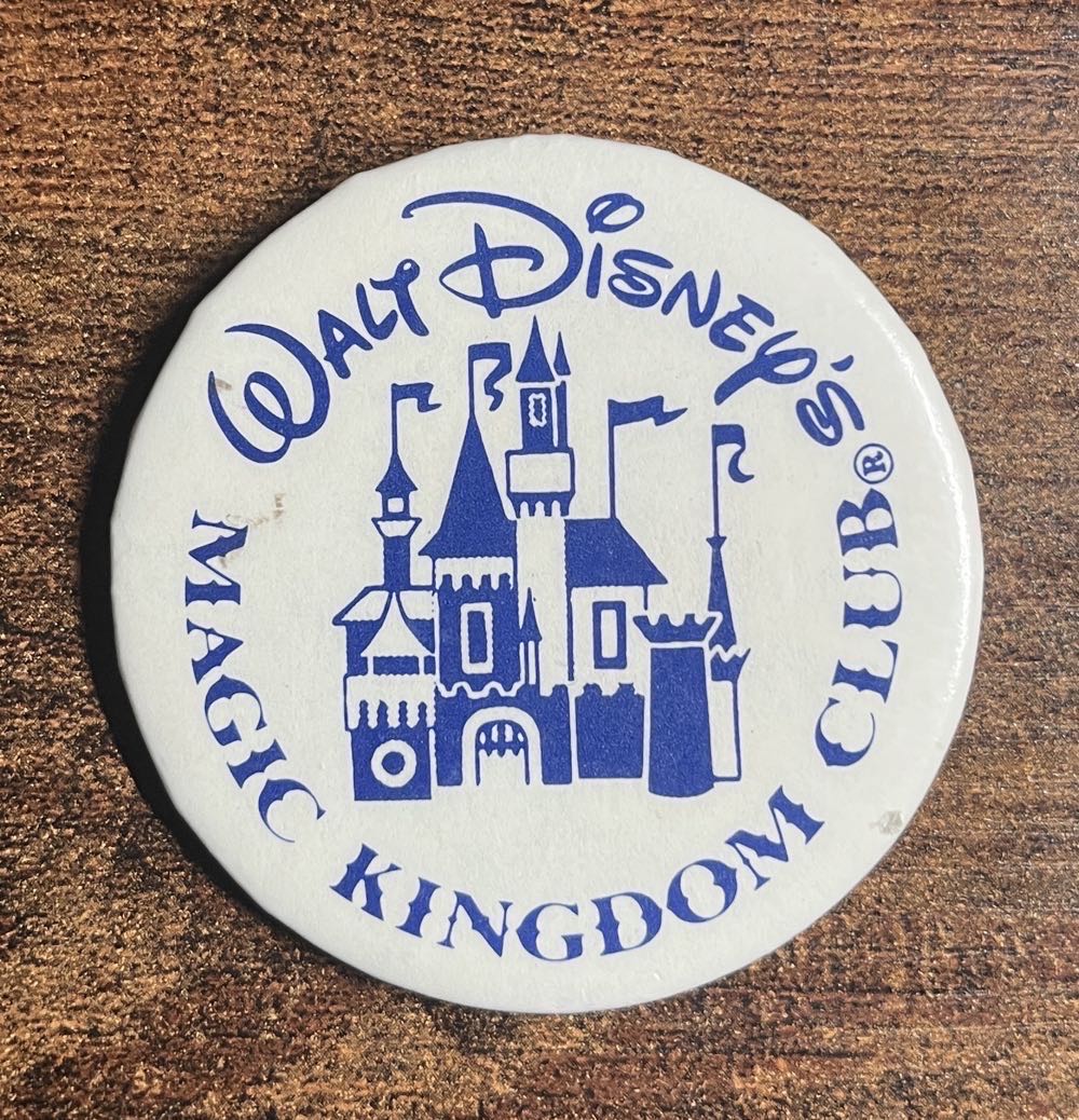 Walt Disney World Magic Kingdom Club Button