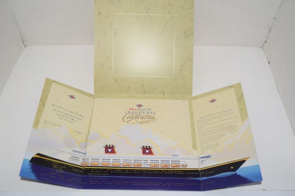 Disney Cruise Line Inaugural Celebration Invitation Packet