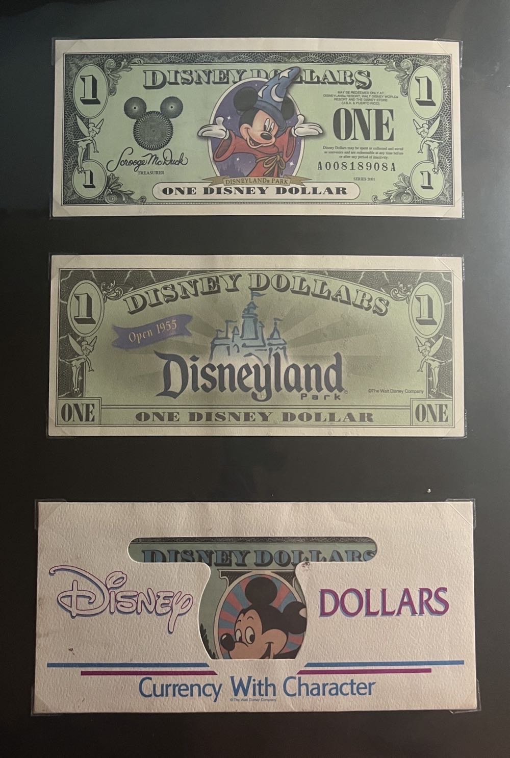 Disney Dollars Series 2001
