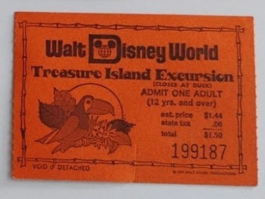 Treasure Island Excursion Ticket (1976)