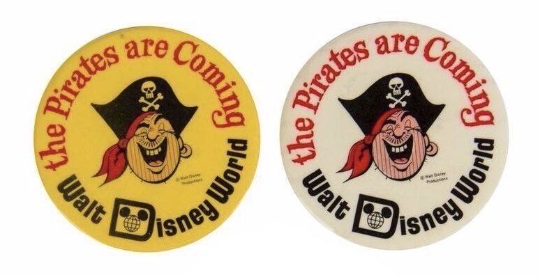 Pirates Of The Caribbean Cast Buttons (1972)