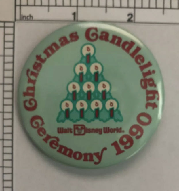 Christmas Candlelight Ceremony Button (1990)