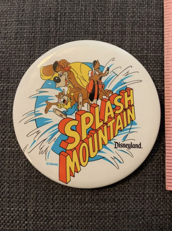 Splash Mountain Vintage Disneyland Button