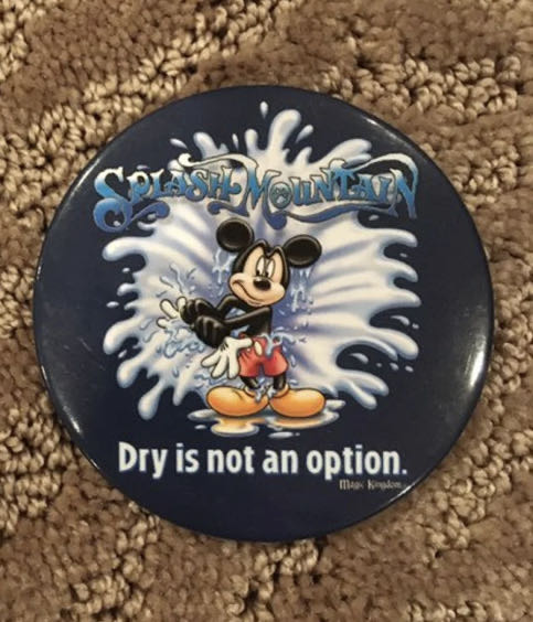 Splash Mountain Mickey Button WDW