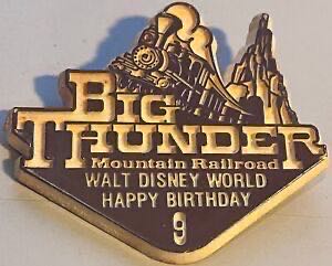 Big Thunder Mountain Railroad WDW 9th Anniversary Button