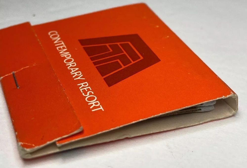 Contemporary Resort Orange Match Book