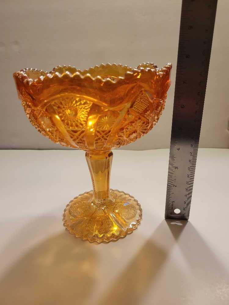 Octagon Pedestal Compote Bowl