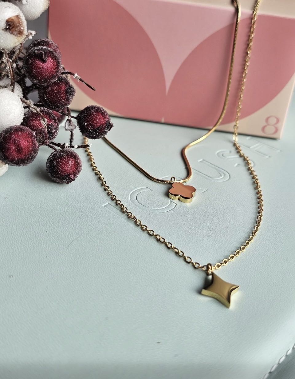 AK25 Klee Doppelkette