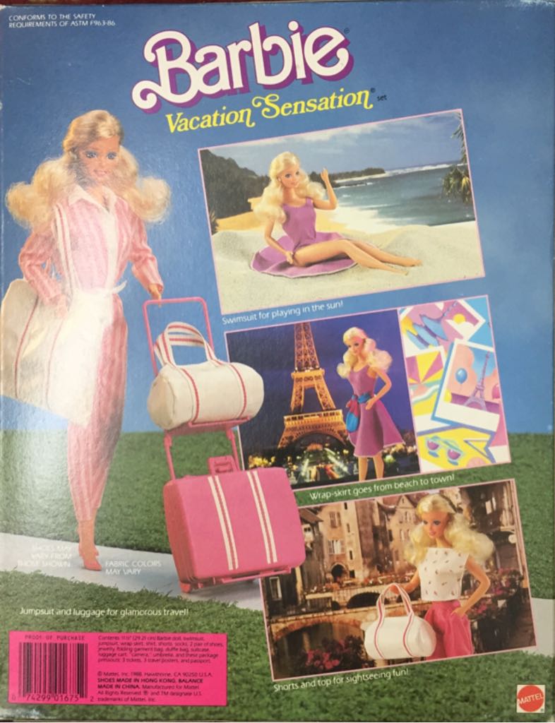 Vacation Sensation Barbie  - Barbie doll collectible [Barcode 074299016752] - Main Image 2