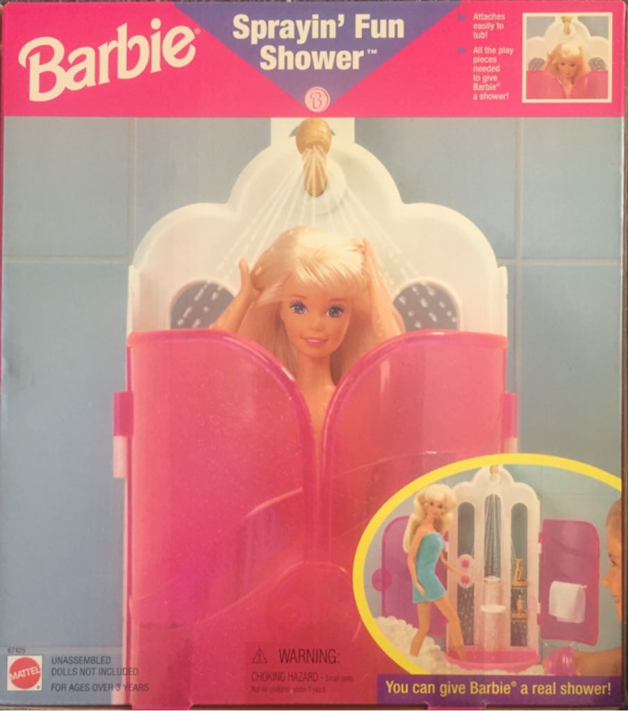 Sprayin’ Shower Fun - Play Set doll collectible [Barcode 026676674253] - Main Image 2