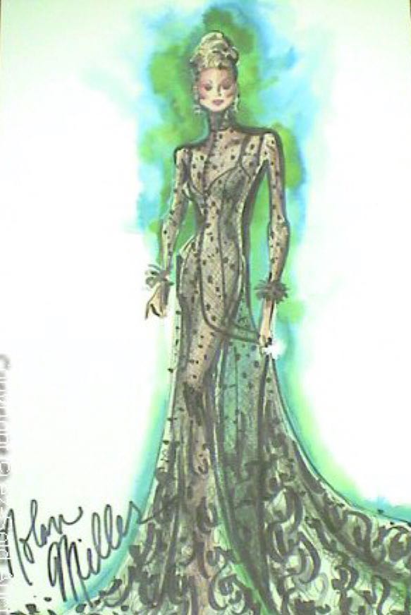 Nolan Miller Sheer Illusion Barbie - Designer doll collectible [Barcode 014299806687] - Main Image 2