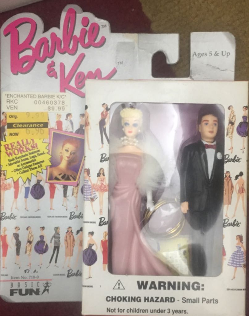 1959 Solo In The Spotlight Barbie & Ken Doll Keychains - Keychain doll collectible [Barcode 014397710008] - Main Image 1