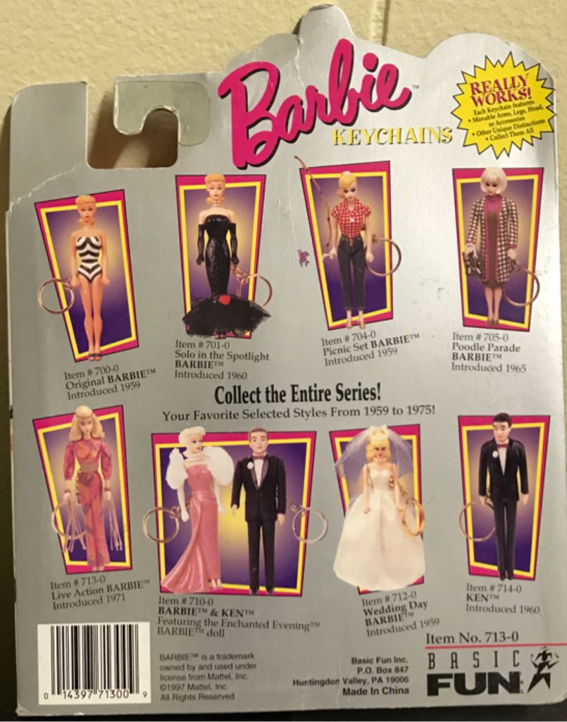 1995 Basic Fun BARBIE DOLL 