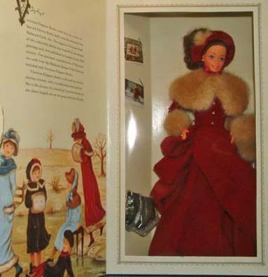 Hallmark Holiday Victorian Elegance Barbie - Black Label doll collectible [Barcode 015012269529] - Main Image 2