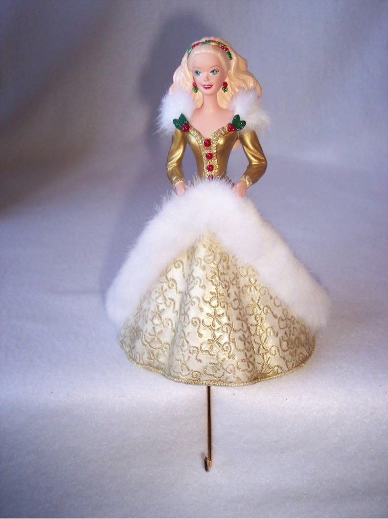 Ornament Barbie Stocking Hanger  doll collectible [Barcode 015012289510] - Main Image 2