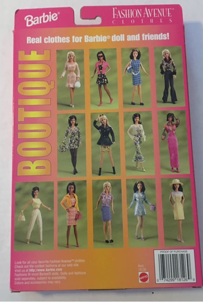 Fashion Avenue Boutique Orange And Pink Suit - Fashion Avenue doll collectible [Barcode 074299181269] - Main Image 2