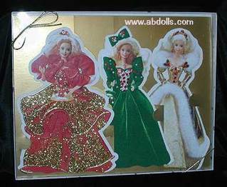 Holiday Barbie Collection Cards  doll collectible [Barcode 015012345698] - Main Image 1