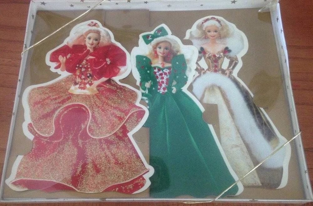 Holiday Barbie Collection Cards  doll collectible [Barcode 015012345698] - Main Image 2