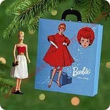 Silken Flame Barbie Ornament And Travel Case - Christmas Ornament doll collectible [Barcode 015012569346] - Main Image 1