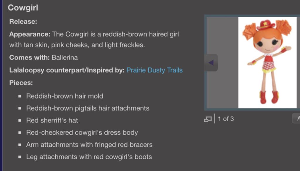 Cowgirl pull apart  doll collectible - Main Image 2