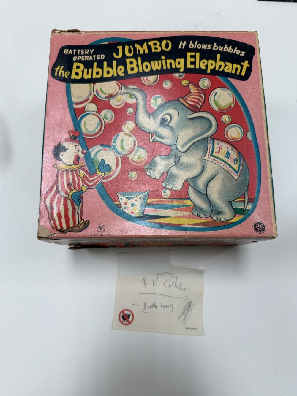Jumbo The Bubble Blowing Elephant