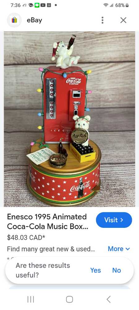 Coca-Cola Musical Collection Polar Bear Cubs And A Coke Machine  - Coca-Cola vinyl figure collectible - Main Image 2