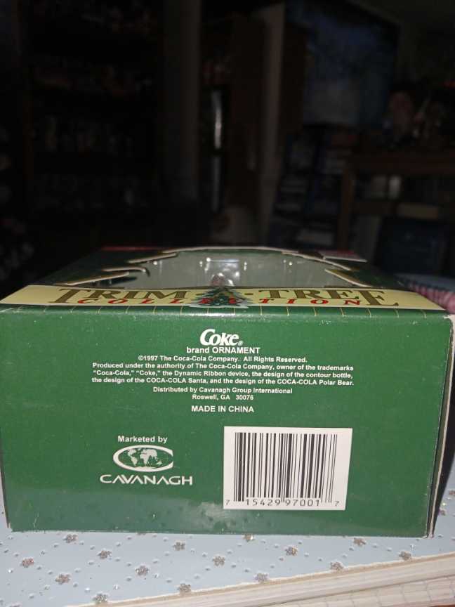 Coca-Cola Trim A Tree Collection Santa 1963 Standing By Fireplace 1997 - Coca-Cola vinyl figure collectible - Main Image 3