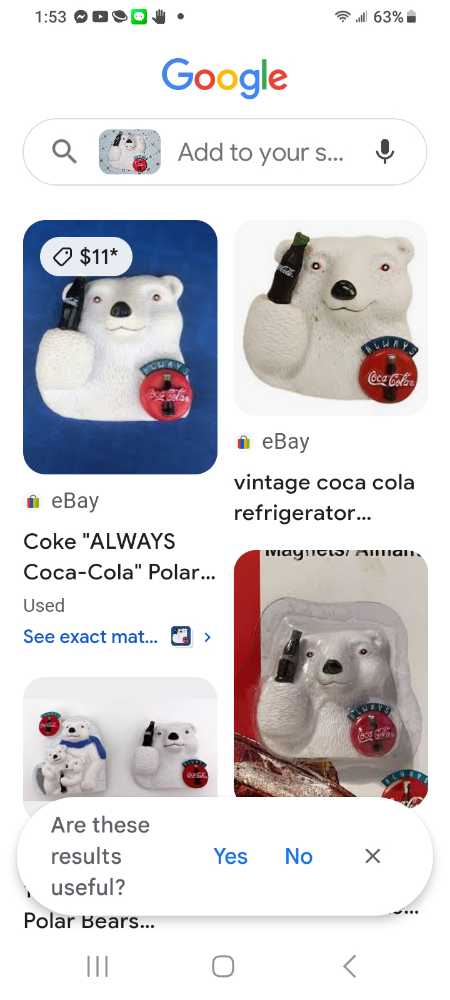 Coca-Cola Magnets Polar Bear 1995 - Coca-Cola vinyl figure collectible - Main Image 3