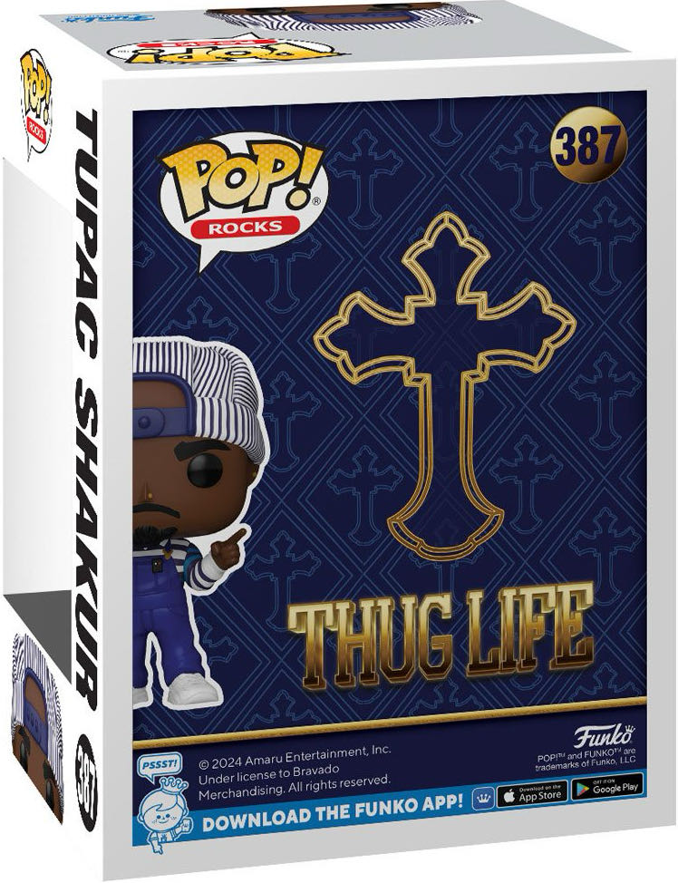 #387 Rocks: Thug Life: Tupac Shakur - Musicians vinyl figure collectible [Barcode 889698753975] - Main Image 2