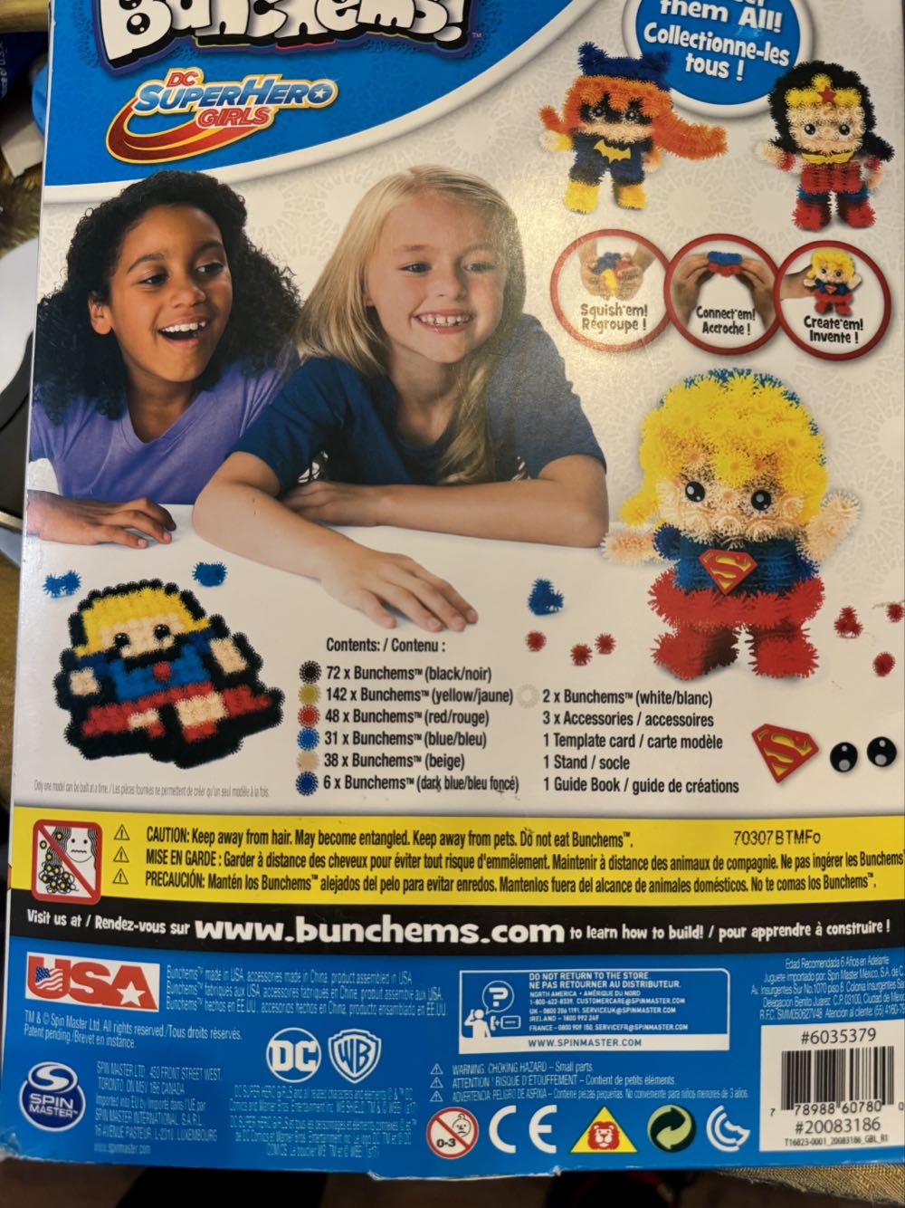 Buy Bunchems Dc Super Hero Girls’ Supergirl  vinyl figure collectible [Barcode 778988607800] - Main Image 2