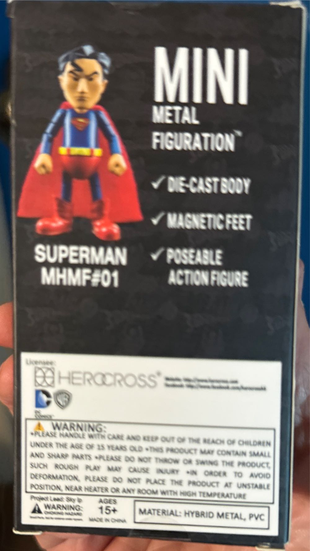 Justice League Hero Cross Diecast Superman  vinyl figure collectible [Barcode 4897058782011] - Main Image 2