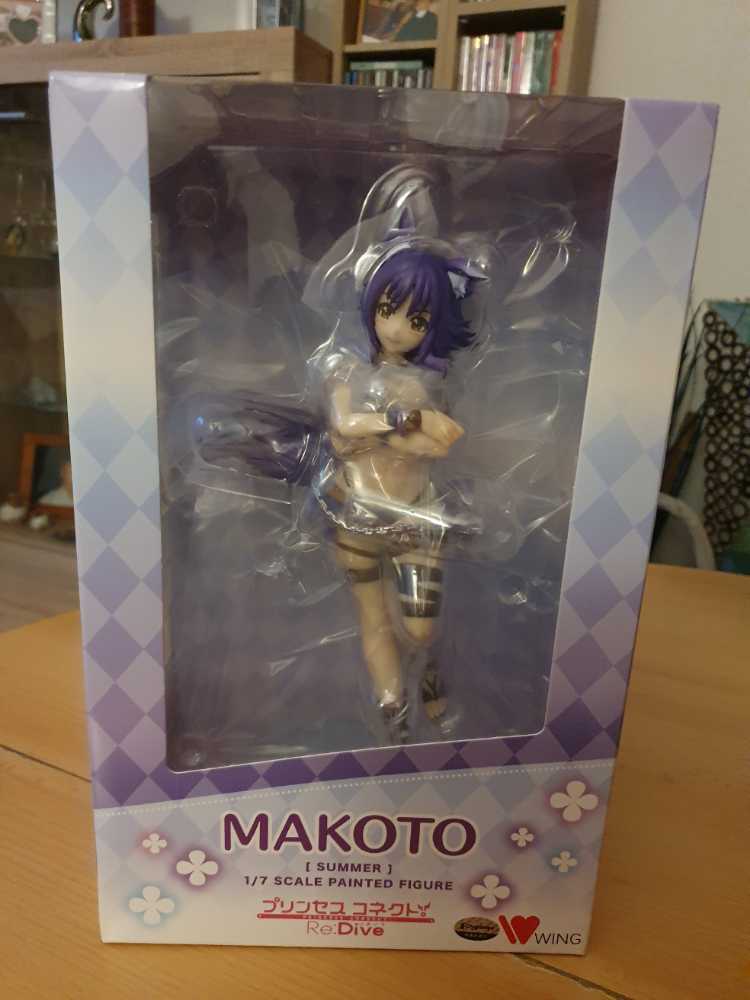 Wing Princess Connect! Re:dive Pvc Statue 1 7 Makoto Summer 25cm Summer Scale Painted Plastic Dive 25 Cm  vinyl figure collectible [Barcode 4562177700610] - Main Image 2
